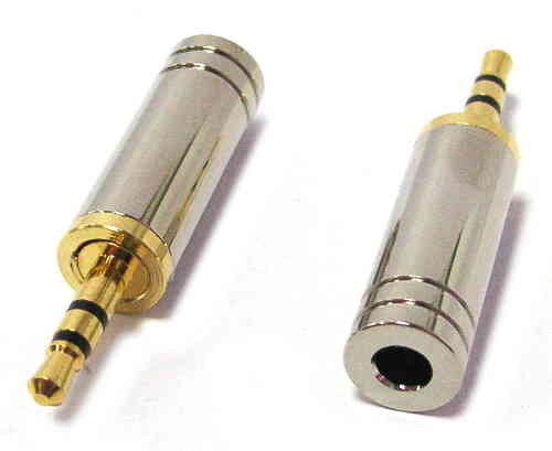 2.5mm Stereo Plug OD:7mm, Nickel G/P